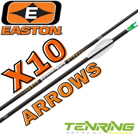 Easton X10 Arrow Shafts With Points All Series Arrows