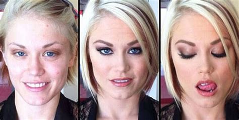 Adult Stars Before And After Makeup Photo Series Will Make Your Jaw Drop