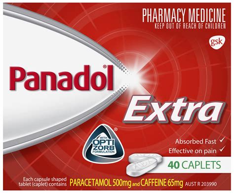 Panadol Extra 40 Caplets Unichem Kilbirnie Pharmacy Shop