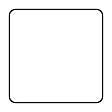 Cálculo de la superficie del cuadrado. Square rounded square icon - Transparent PNG & SVG vector file