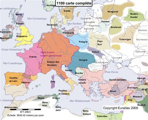Euratlas Periodis Web Carte De Leurope En 1100 Historische Karten