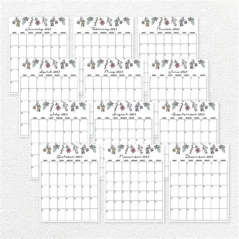 Printable 2025 Calendar · Tidy Plans