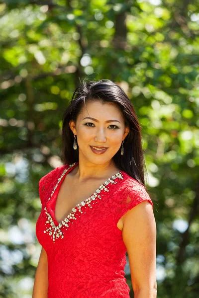Sexy Asian Woman With Red Dress Stock Photo By ©zveiger 158245174