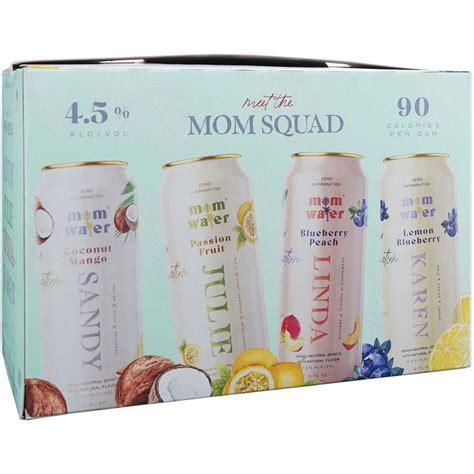 Mom Water Squad Variety 8pk 8 Pack Of 355 Ml Can