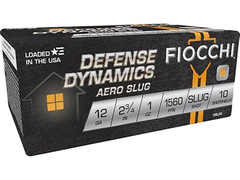 Fiocchi High Velocity Aero 12 Ga Rifled Slug 2-3/4 1oz Case of 250 (25