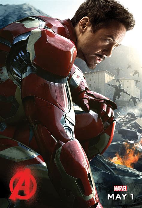 Official Avengers Age Of Ultron Movie Posters Revealed Iron Man