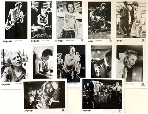 Sex Pistols 1978 Us Tour Itinerary Press Kit Folder And 12 Warner Bros Press Photographs