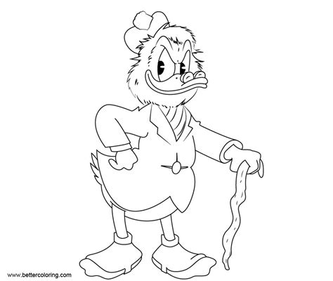 Ducktales Coloring Pages Flintheart Free Printable Coloring Pages