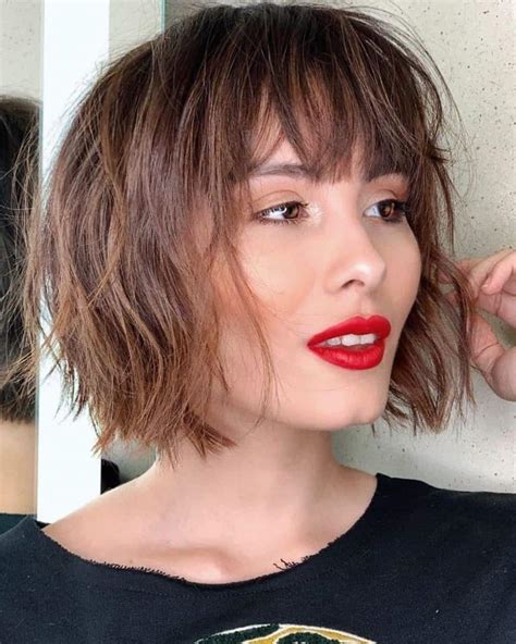 Choppy Bob With Bangs That Are Totally Modern