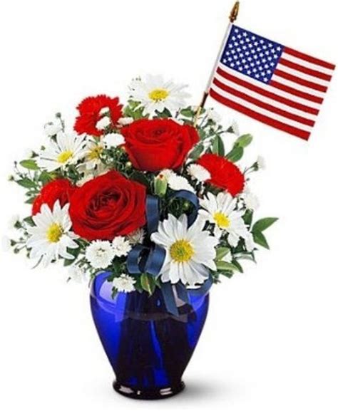 53 Cool 4th July Centerpieces In National Colors July Flowers Blue
