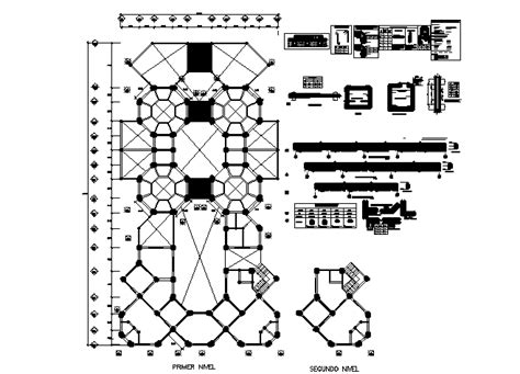 Hexagonal Shape Building Layout Plan Dwg File Cadbull