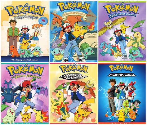 Pokemon Anime Tv Series Complete Seasons 1 6 1 2 3 4 5 6 Advanced New