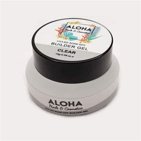 Soak off Builder Gel g Aloha Nails Cosmetics Χρώμα Clear Διάφανο