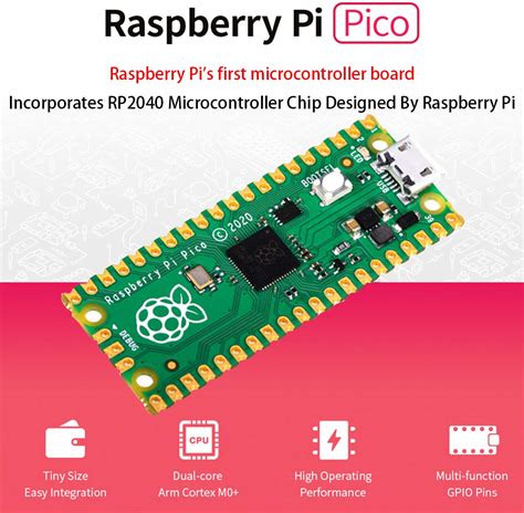 Buy Raspberry Pi Pico With Pre Soldered Color Header Microcontroller