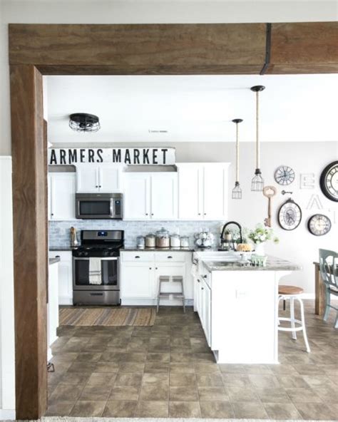 Modern Farmhouse Kitchen Makeover Reveal With Images Decorating