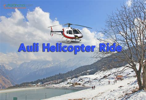 Helicopter Himalaya Darshan In Auli Auli Helicopter Ride Ticket Price
