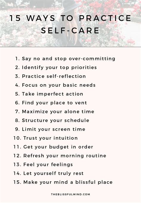 15 Self Care Strategies For Work Life Balance The Blissful Mind