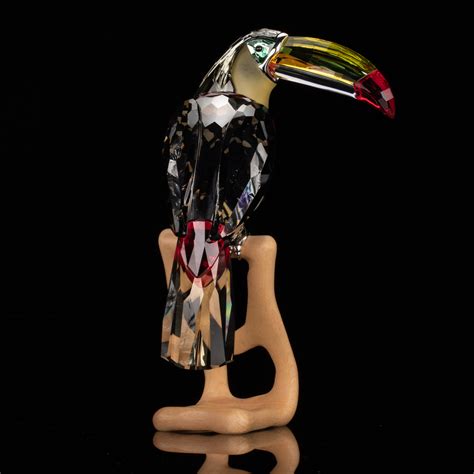 Step into the magical world of swarovski: Swarovski Figurine Crystal Paradise Birds Large Black ...