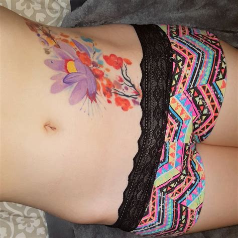 Owl & flowers hip tattoo by tritoan ly, an artist at seventh day studio, auckland, new zealand. 105+ Best Hip Tattoo Designs & Meanings for Girls - (2019)