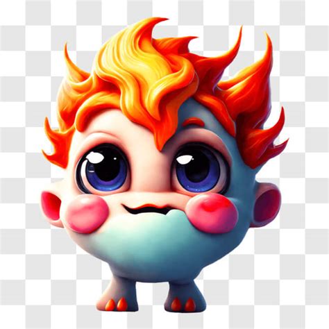 Download Red Haired Cartoon Character With Blue Eyes Png Online