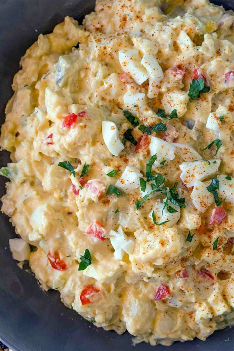 Simple deviled egg potato salad is the perfect go to side for summer, take it on a picnic, to a pot luck or to the beach and enjoy! Best Anytime deviled egg recipe trisha yearwood and Fresh ...