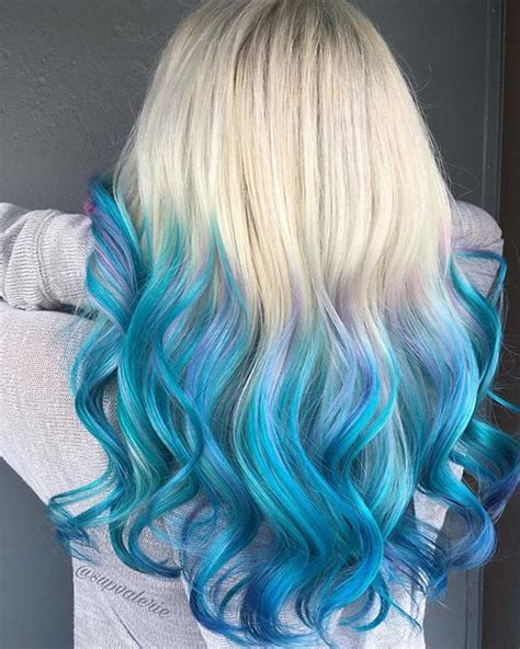 How to dye red hair blonde without it turning orange. 41 Bold and Beautiful Blue Ombre Hair Color Ideas | Page 4 ...