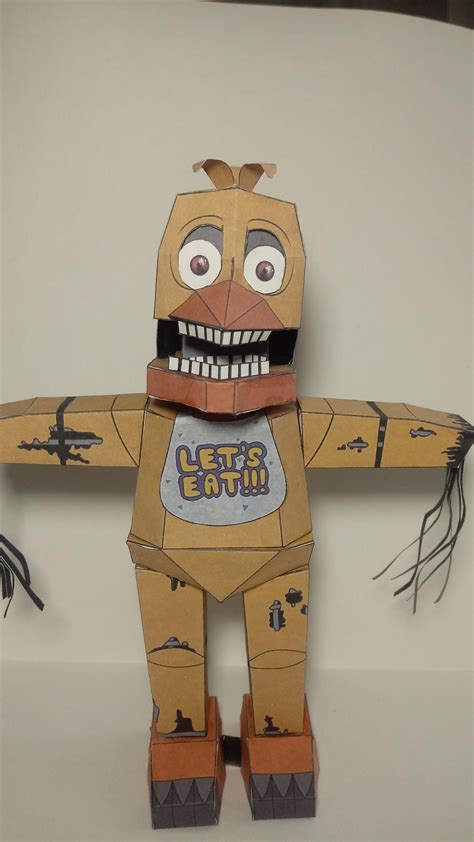 Fnaf2 Withered Chica Papercraft By Azamatasd402 On Deviantart