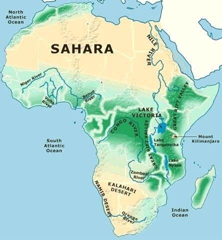 Africa map maps of world 2014 download scientific diagram. Jungle Maps: Map Of Africa Sahara Desert