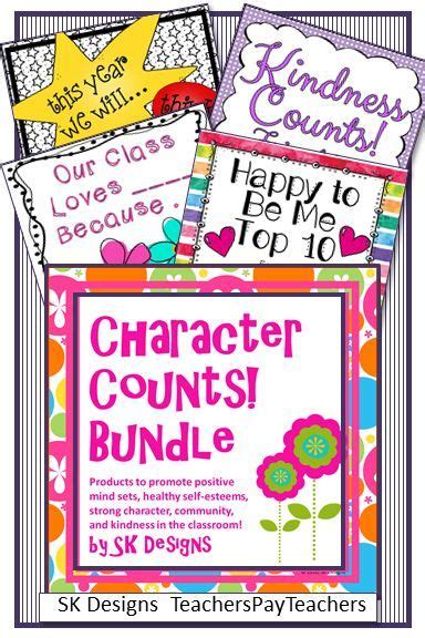 Character Counts Bundle Kindness Community Positive Mind Sets Character