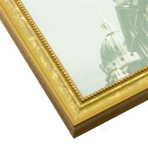 Craig Frames 314gd 19x25 Ornate Gold Picture Frame Matted To Display