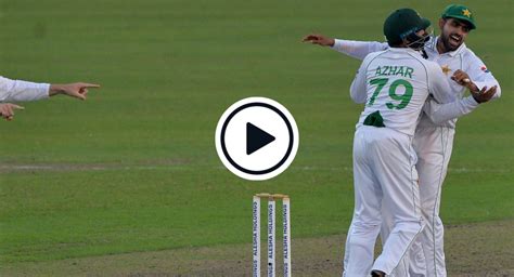 Watch Babar Azam Makes Vital Breakthrough With The Ball To Help