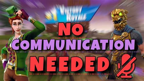 Fortnite No Communication Challenge Hard Youtube