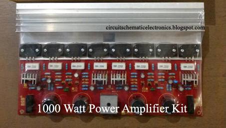 This 200w power amplifier using the complementary transistors of 2sc5200 and 2sa1943 as the main parts. How to Create 1000 Watt Power Amplifier - Electronic Circuit