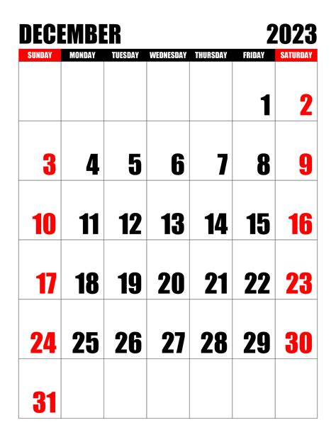 Free Printable Calendar December 2023 With Holidays Printable