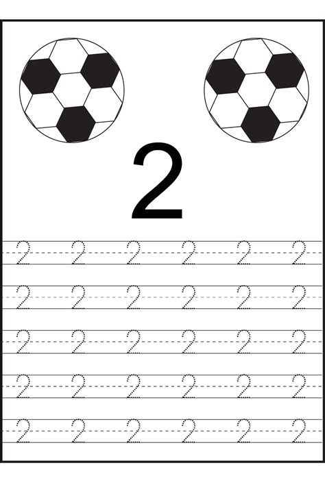 Number 2 Tracing Worksheets Numbers Preschool Preschool Tracing Math