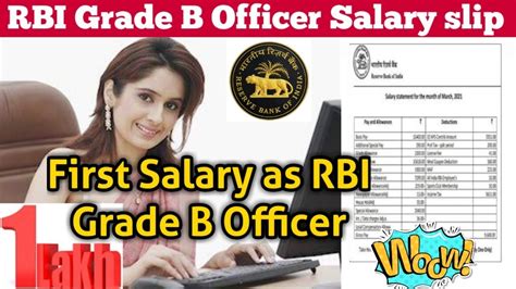 Rbi Grade B Officer Salary Slip And Allowances Ctc 24 Lakh Annually