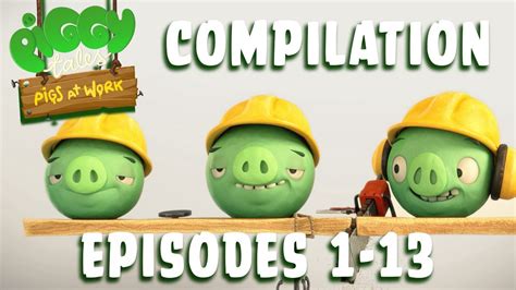 Angry Birds Piggy Tales Pigs At Work Compilation Ep1 13 Youtube