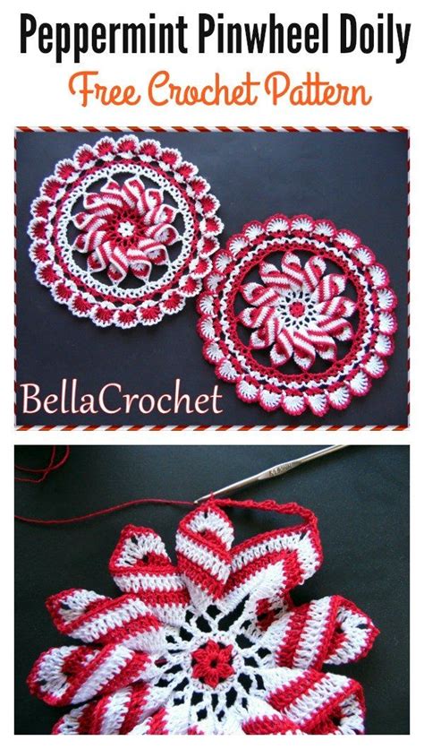 Peppermint Pinwheel Doily Free Crochet Pattern Artofit
