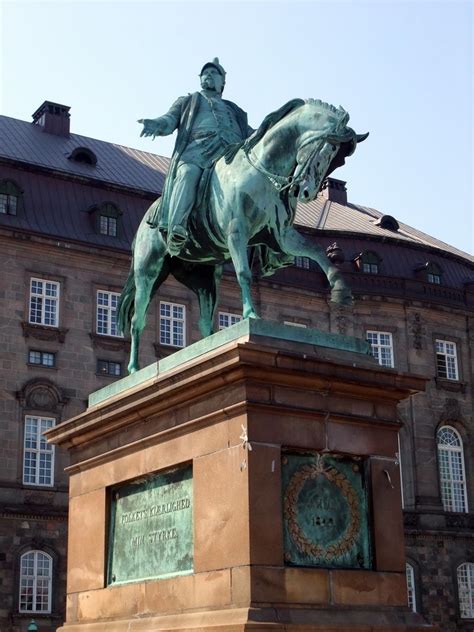 The Equestrian Statue Of King Frederick Vii At Christiansborg