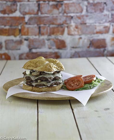 Smashburger Truffle Mushroom Swiss Burger CopyKat Recipes Recipe
