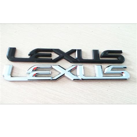 Car Number Letter Lexus Rear Trunk Letter Emblem Badge Chrome Effect