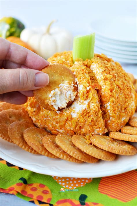 Pumpkin Cheese Ball Appetizer Recipe The Rebel Chick