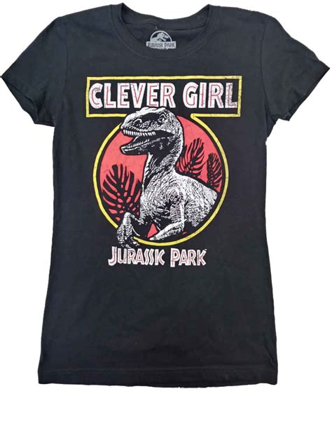 jurassic park womens jurassic park clever girl tee shirt velociraptor dinosaur t shirt small
