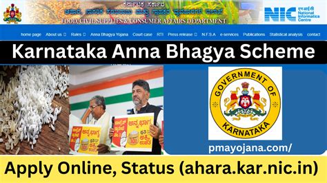 Karnataka Anna Bhagya Scheme 2023 Apply Online Status