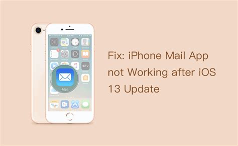 If going through the authentication process by downloading an app doesn't work, sometimes signing out and then signing in to your apple id does. Fix: iPhone Mail App not Working after iOS 13 Update