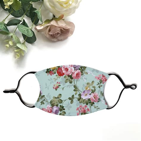 Floral Print Adult Face Mask With Filters By Perfect Personalised Ts
