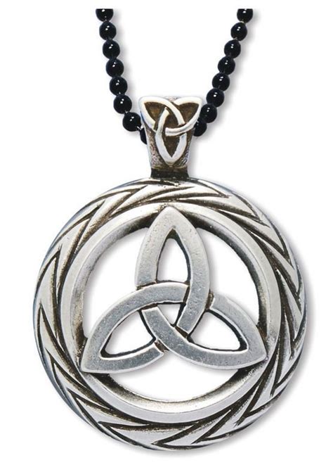 Triquetra Pendant Triquetra Necklace Celtic Knot Pendant Silver