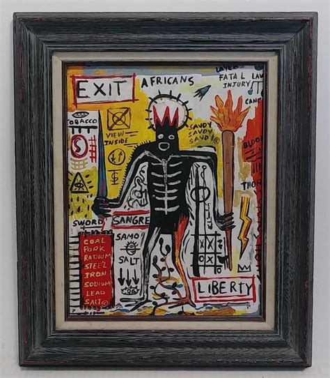 Jean Michel Basquiat Signed Ame1960 1988 Untitled