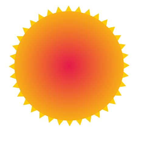 Sun Shape Png Transparent Image