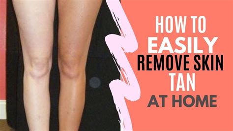 How To Remove Tan At Home Instantly YouTube